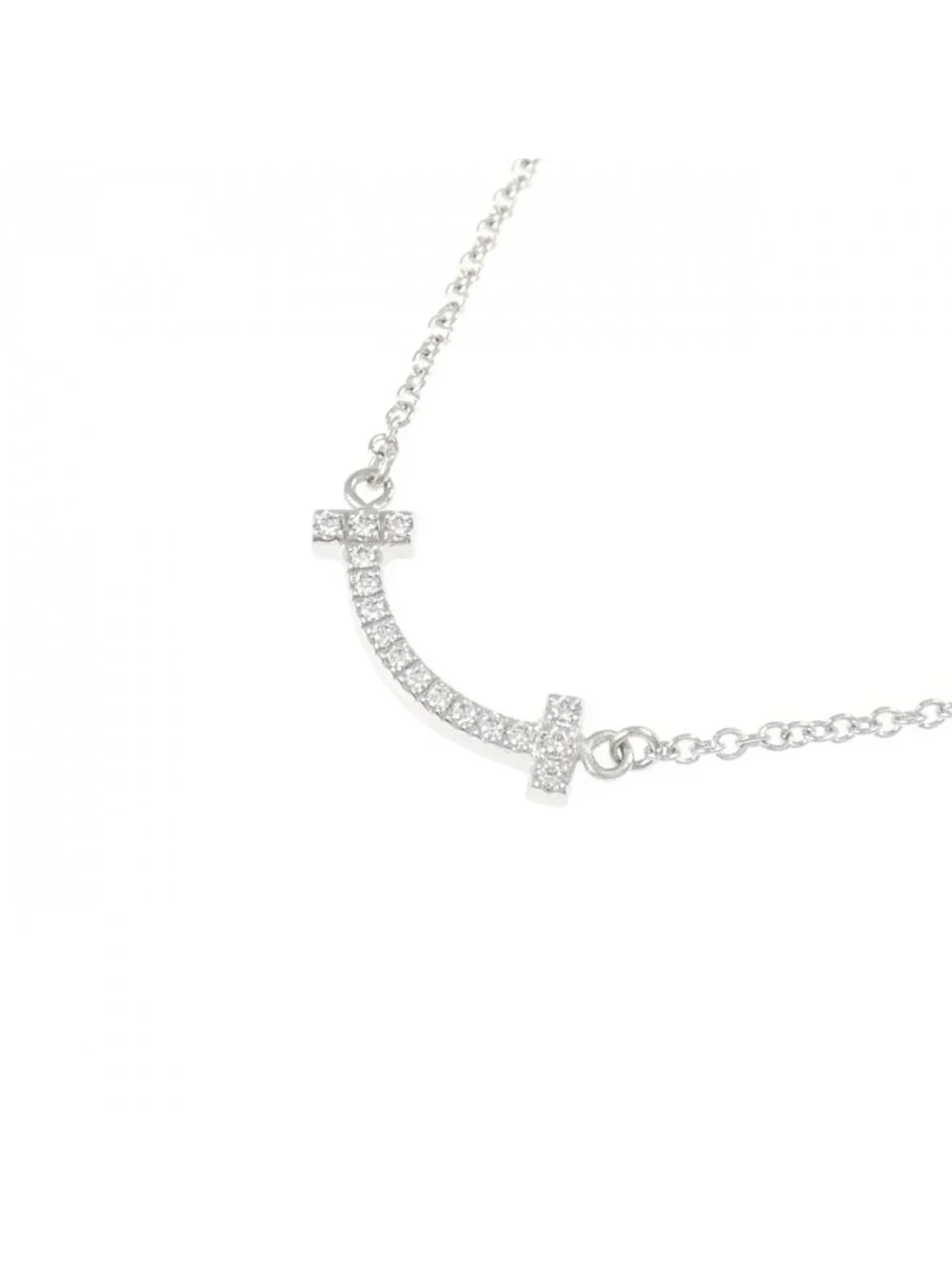 Tiffany & Co T Smile Mini Necklace